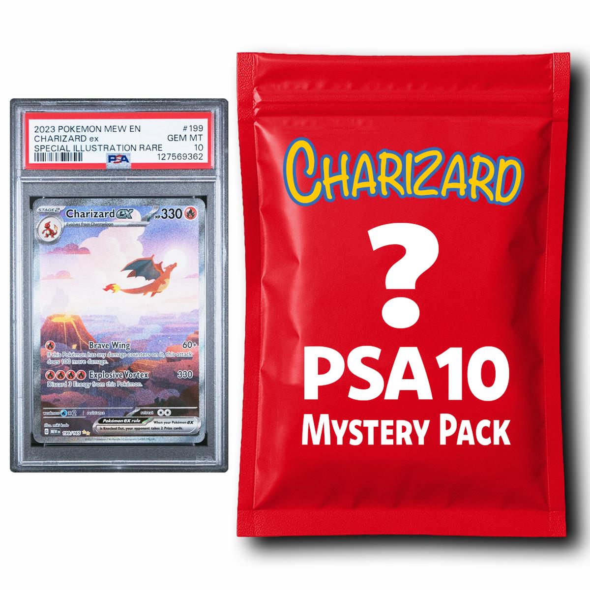 Charizard PSA 10 Graded PKM Card Mystery Pack Trading Card Game