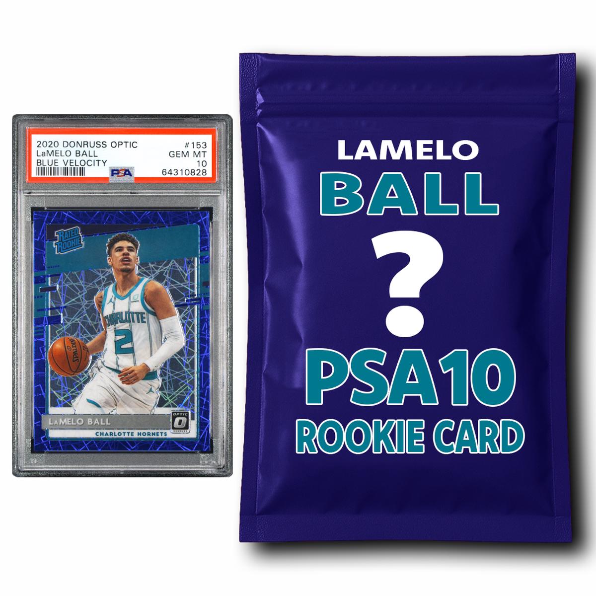 LaMelo Ball PSA 10 Graded Rookie Basketball Card Mystery Pack