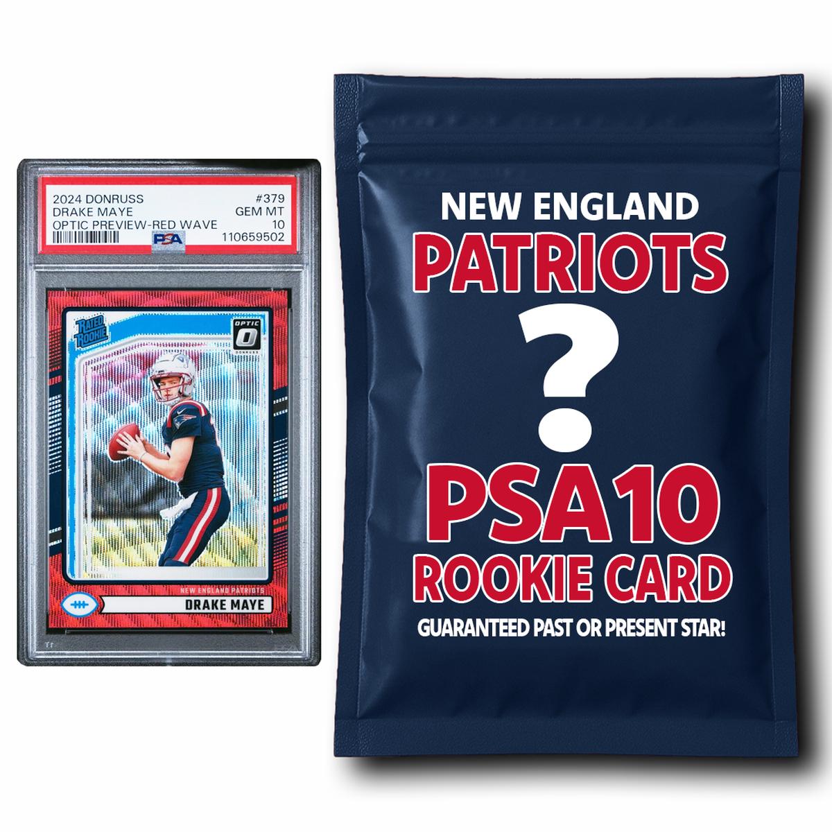 New England Patriots PSA 10 Graded Rookie Card Mystery Pack