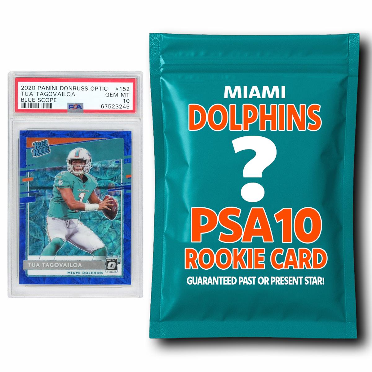 Miami Dolphins PSA 10 Graded Rookie Card Mystery Pack