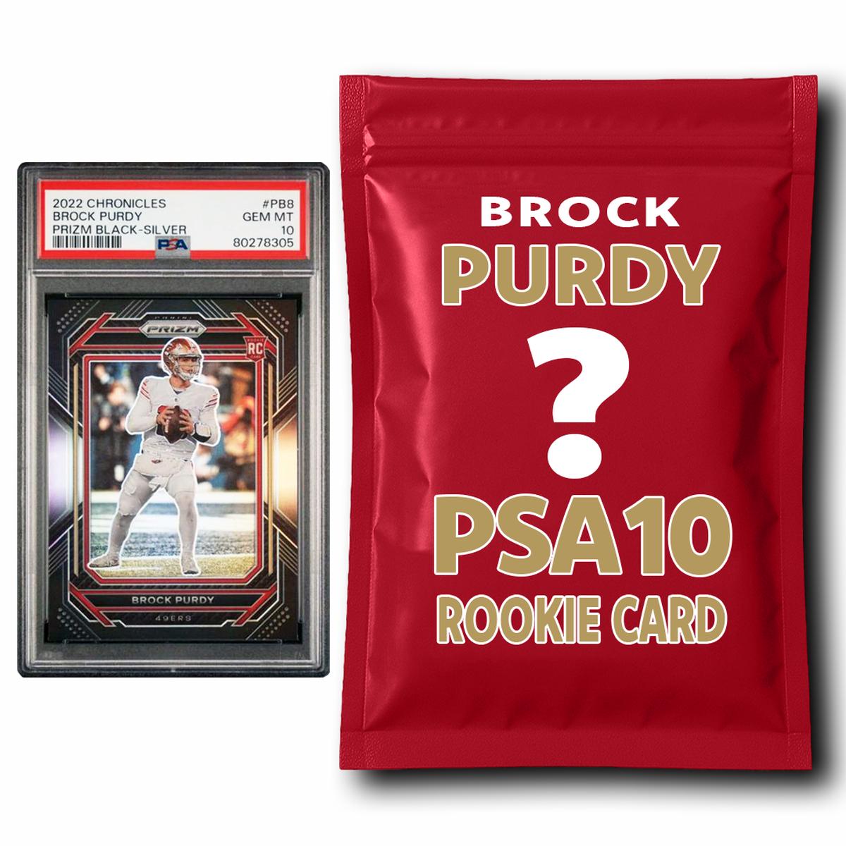 Brock Purdy PSA 10 Graded Football Rookie Card Mystery Pack