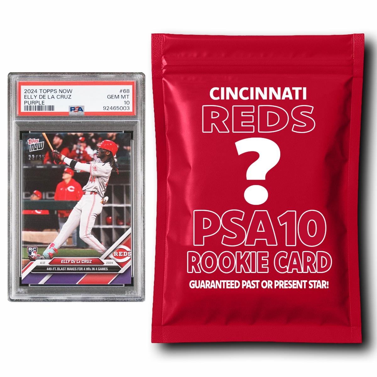 Cincinnati Reds PSA 10 Graded Rookie Card Mystery Pack
