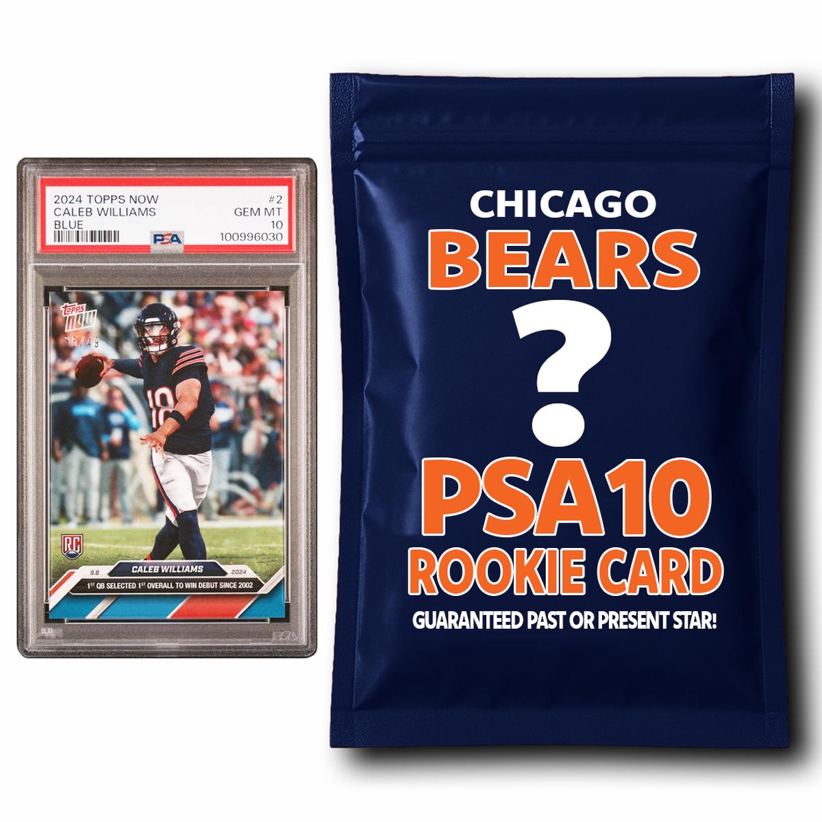 Chicago Bears PSA 10 Graded Rookie Card Mystery Pack