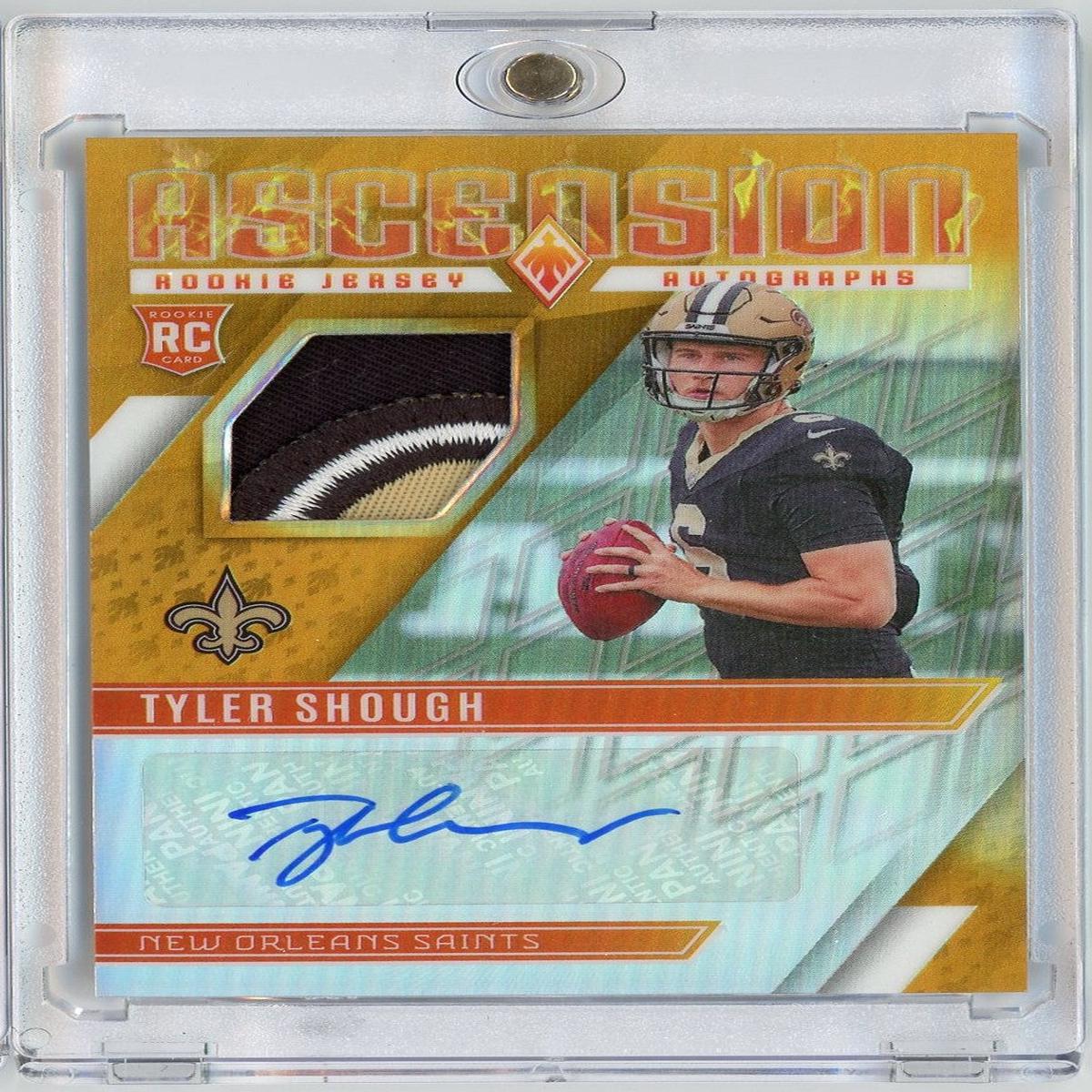 2025 Panini Phoenix Ascension Tyler Shough #ARJTSH /10 RPA Auto Rookie RC Football Card