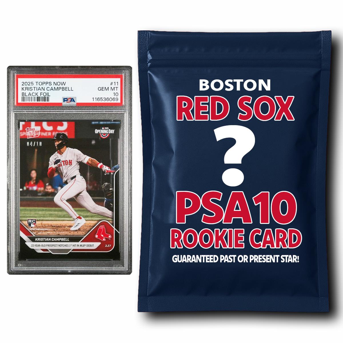 Boston Red Sox PSA 10 Graded Rookie Card Mystery Pack