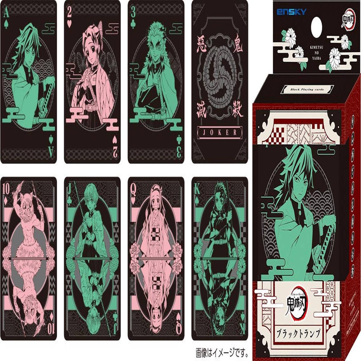 Ensky Playing Cards Demon Slayer: Kimetsu No Yaiba Black Playing Cards 'Demon Slayer'