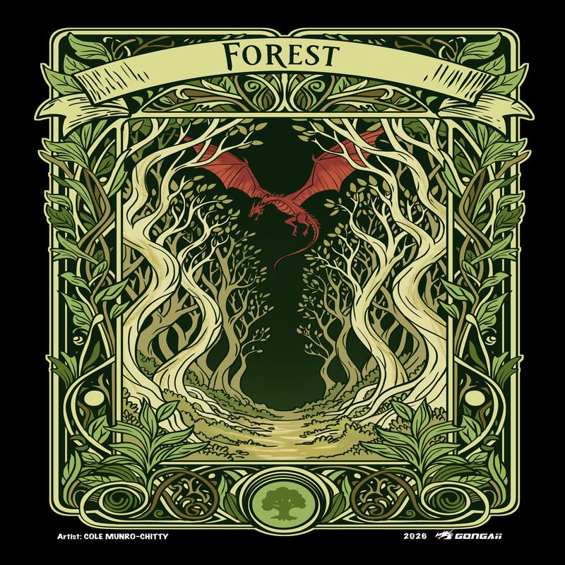 2026 Custom Lands (Set of 5) - 1 x WUBRG (5 cards total)