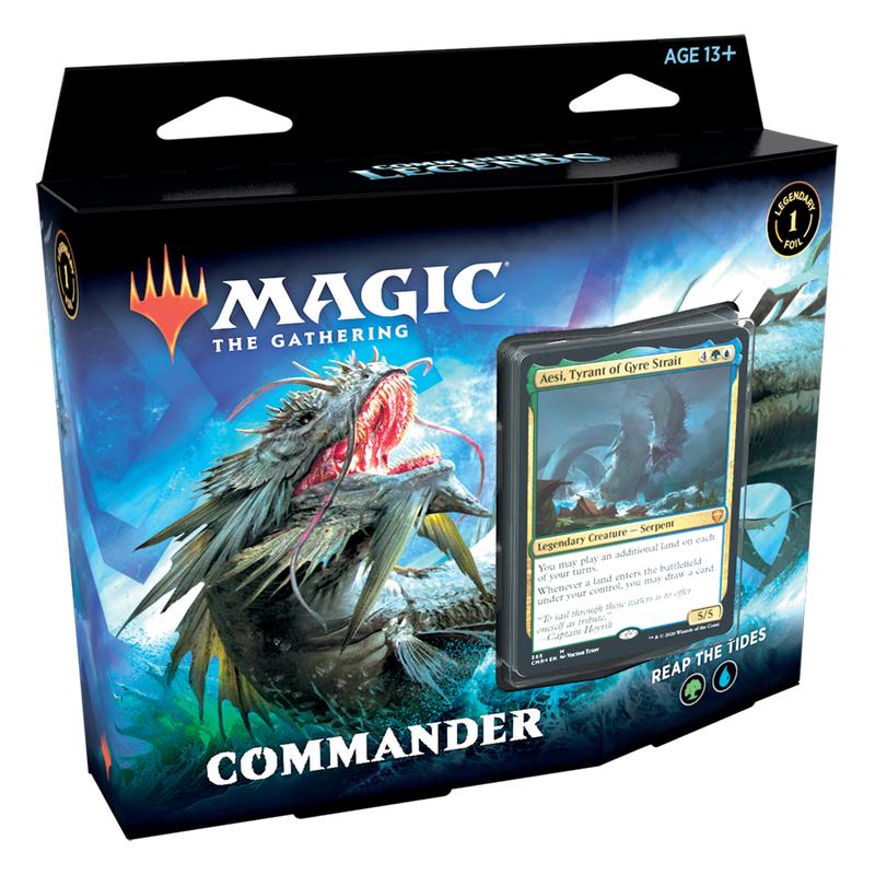 Magic the Gathering CCG: Commander Legends Commander Deck - Reap the Tides