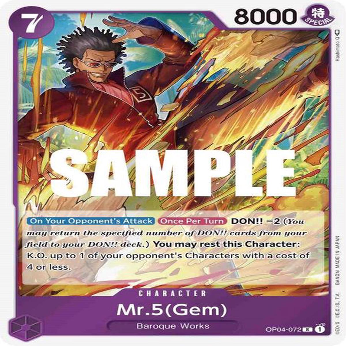 Mr.5(Gem) - Rare - OP04-072