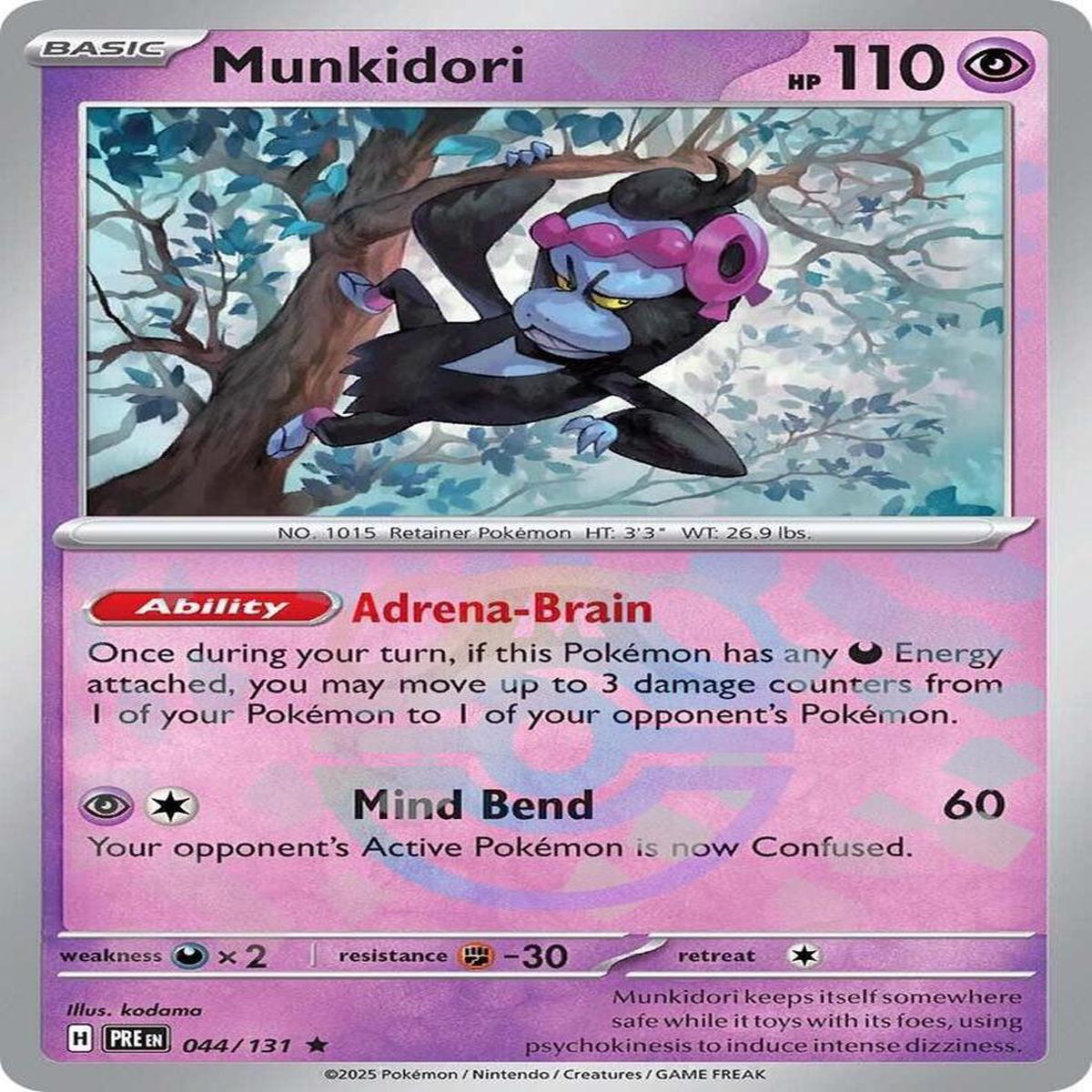 Munkidori 044/131 - Rare - Holo (Master Ball Pattern)