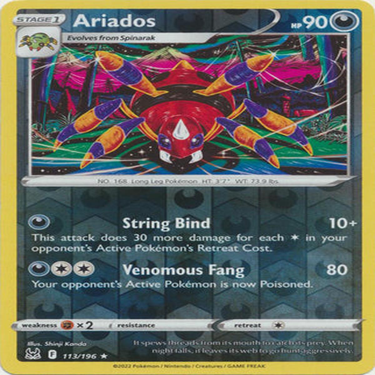 Ariados 113/196 Reverse Holo