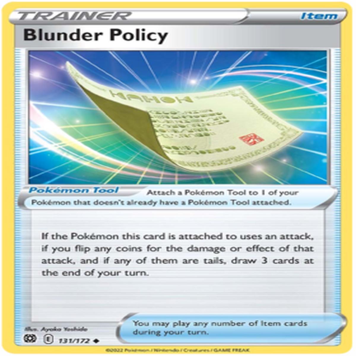 Blunder Policy 131/172 Reverse Holo