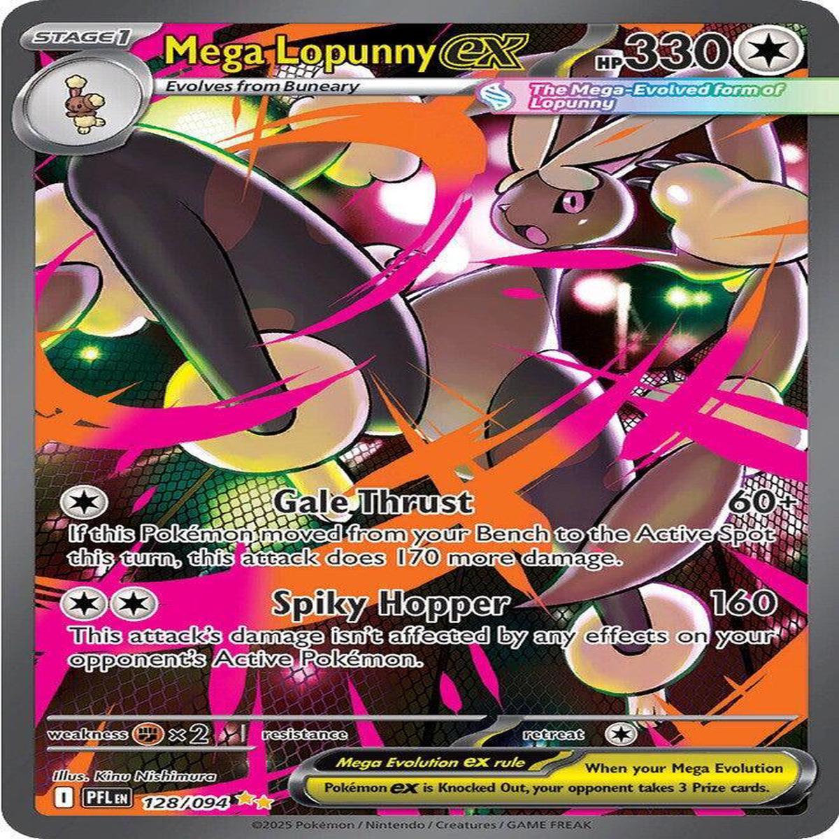 Mega Lopunny ex 128/094 -ESPAOL- (Subasta)