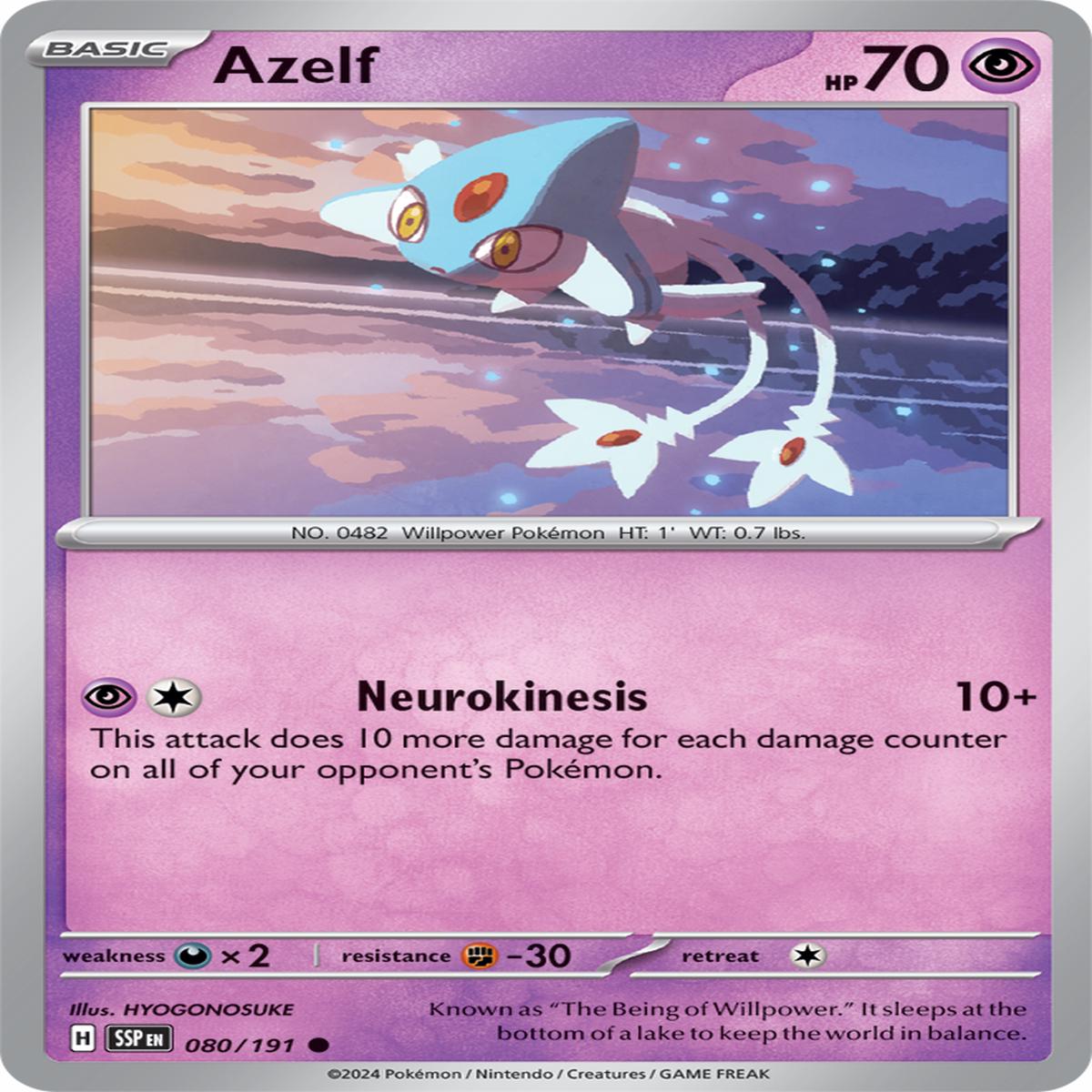 Azelf 080/191 - Common - Reverse Holo