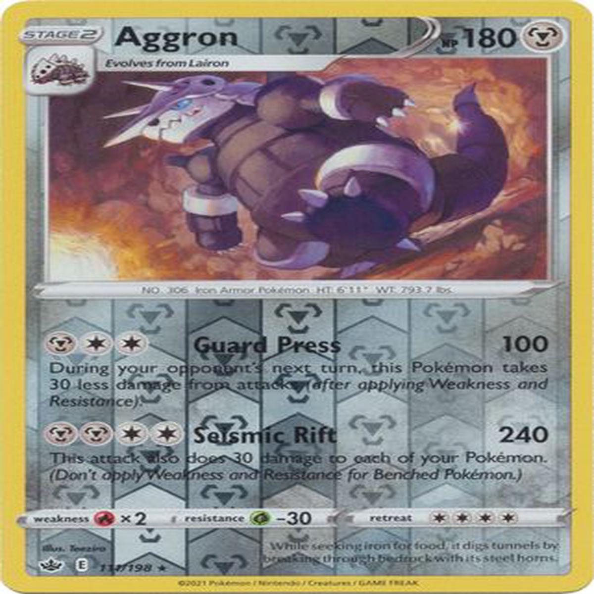 Aggron 111/198 Reverse Holo
