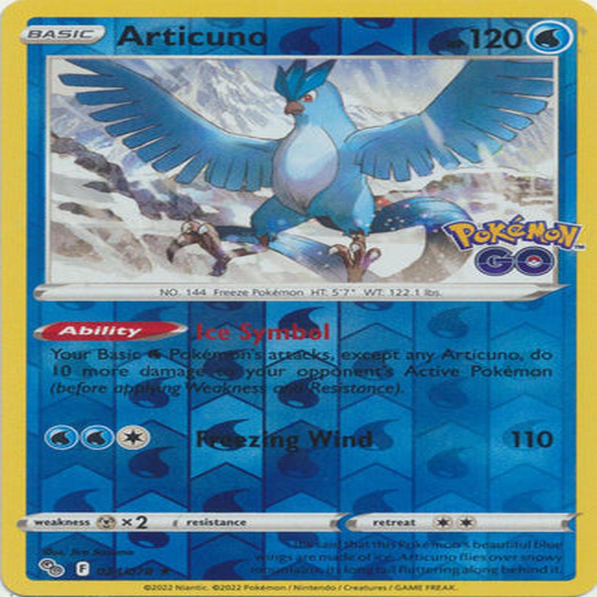 Articuno 024/078 Reverse Holo - Espaol