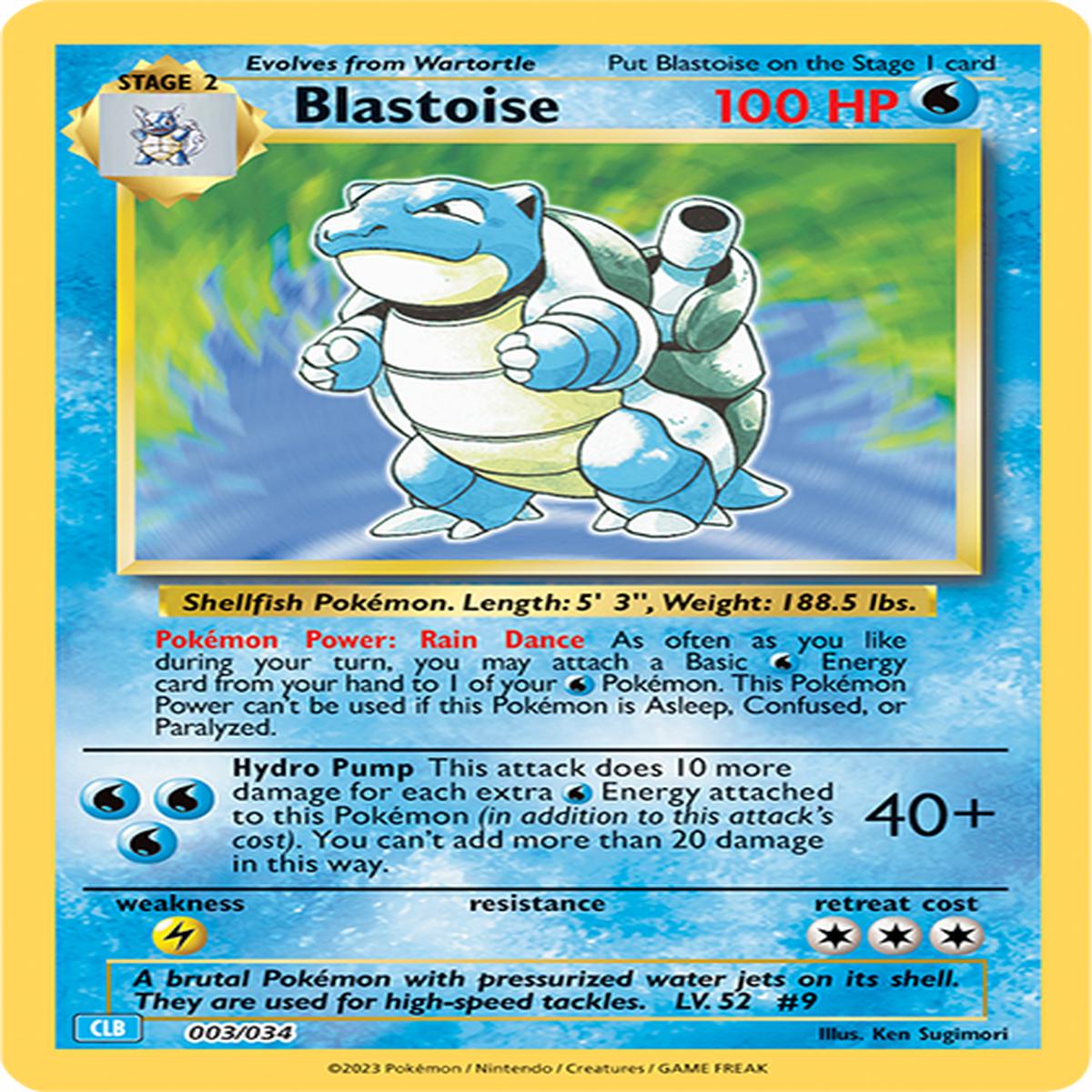 Blastoise 003/034 (TCG CLASSIC)