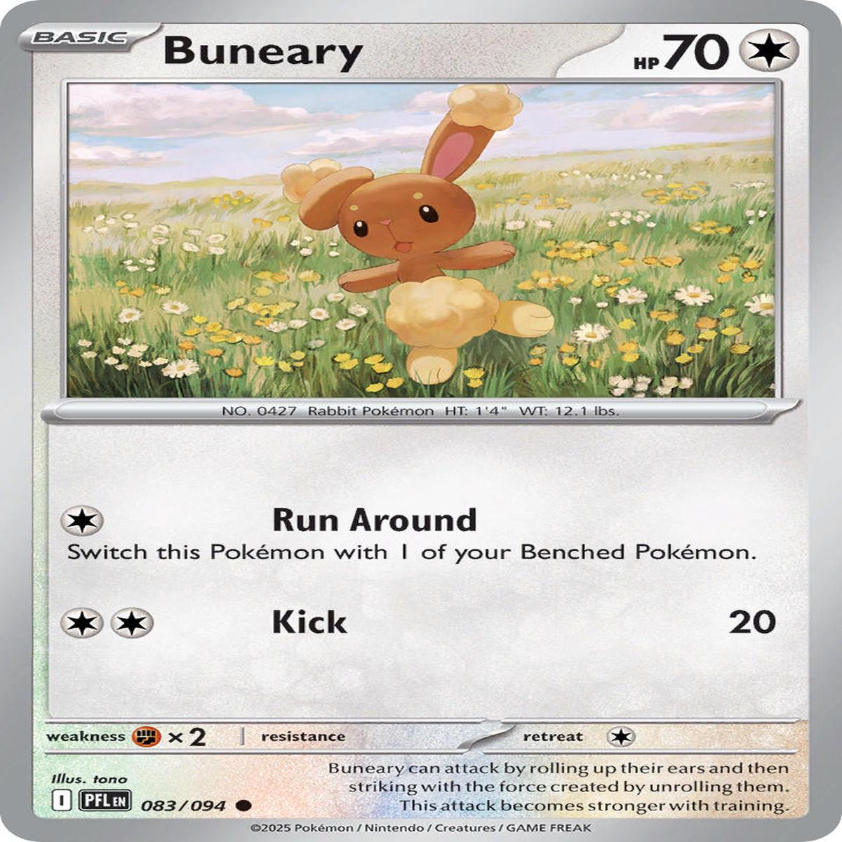 Buneary 083/094 - Common - Reverse Holo
