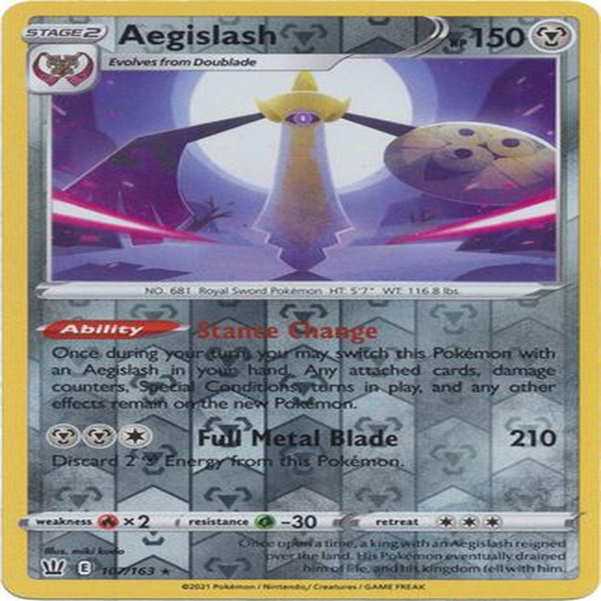 Aegislash 107/163 Reverse Holo