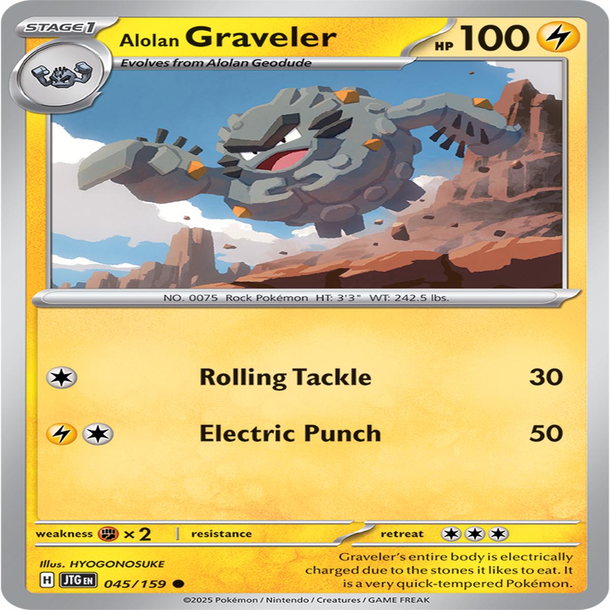 Alolan Graveler 045/159 - Common