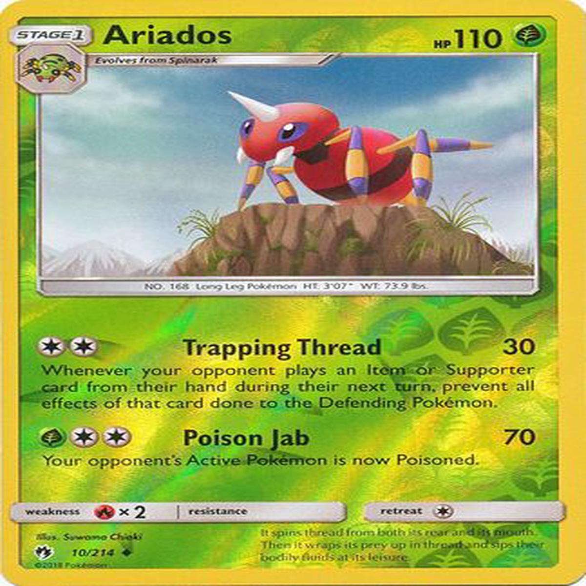Ariados 10/214 - Reverse Holo