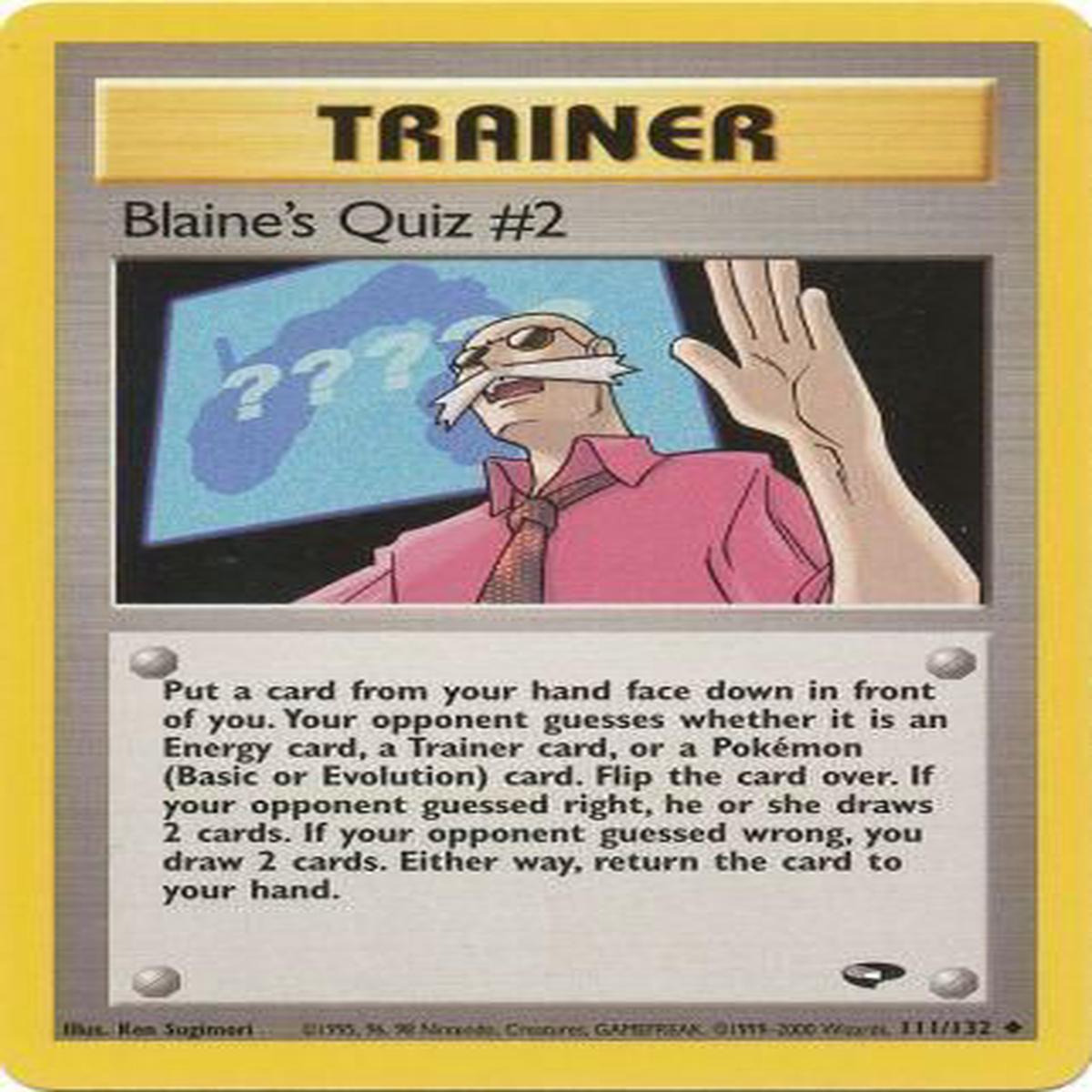 Blaine's Quiz #2 111/132