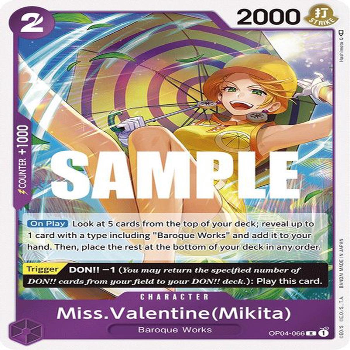 Miss.Valentine(Mikita) - Rare - OP04-066
