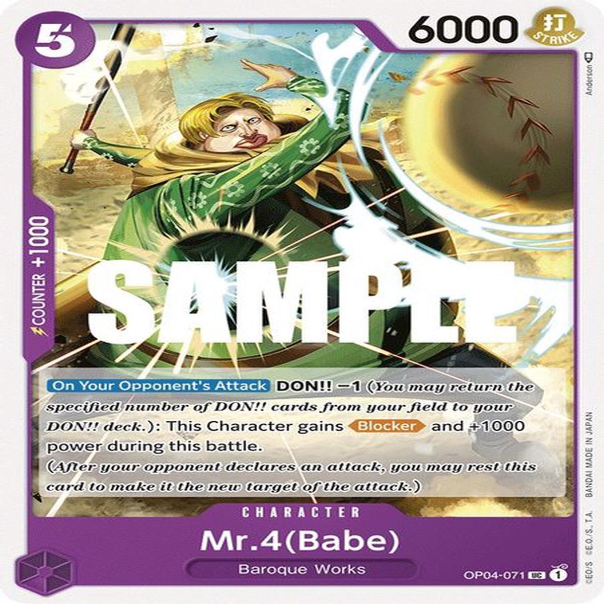 Mr.4(Babe) - Uncommon - OP04-071