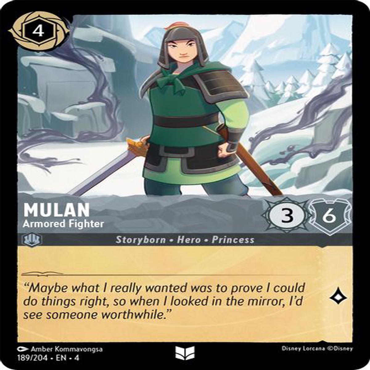 Mulan - Armored Fighter 189/204 - Uncommon