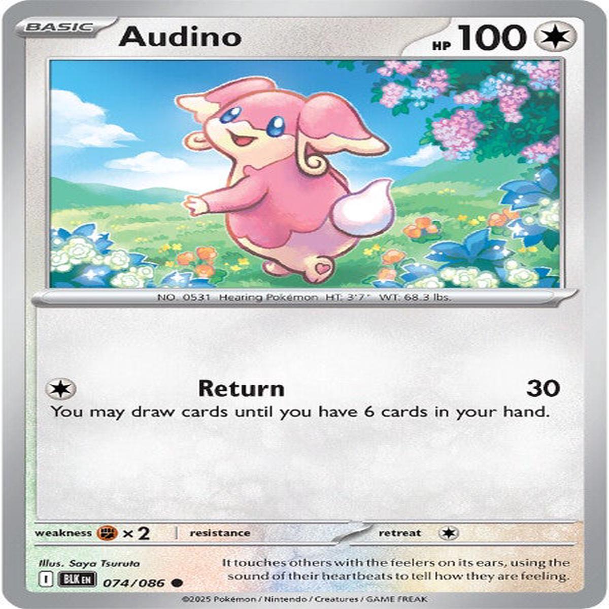 Audino 074/086 - Common - Reverse Holo