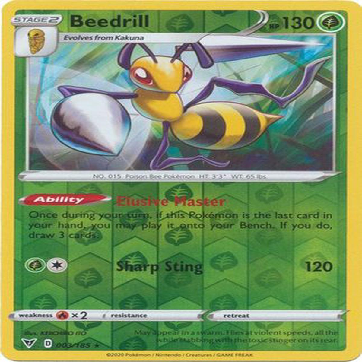Beedrill 003/185 - Holo Reverse