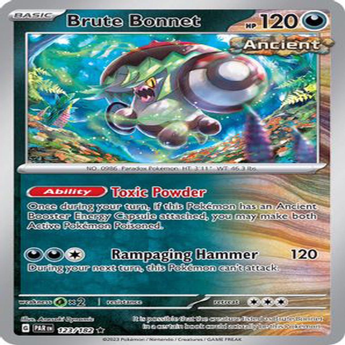 Brute Bonnet 123/182 - Rare - Reverse Holo