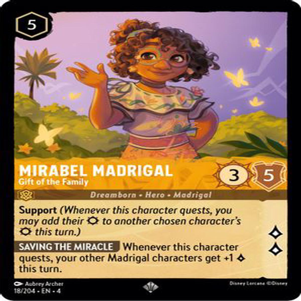 Mirabel Madrigal - Gift of the Family 18/204 - Super Rare