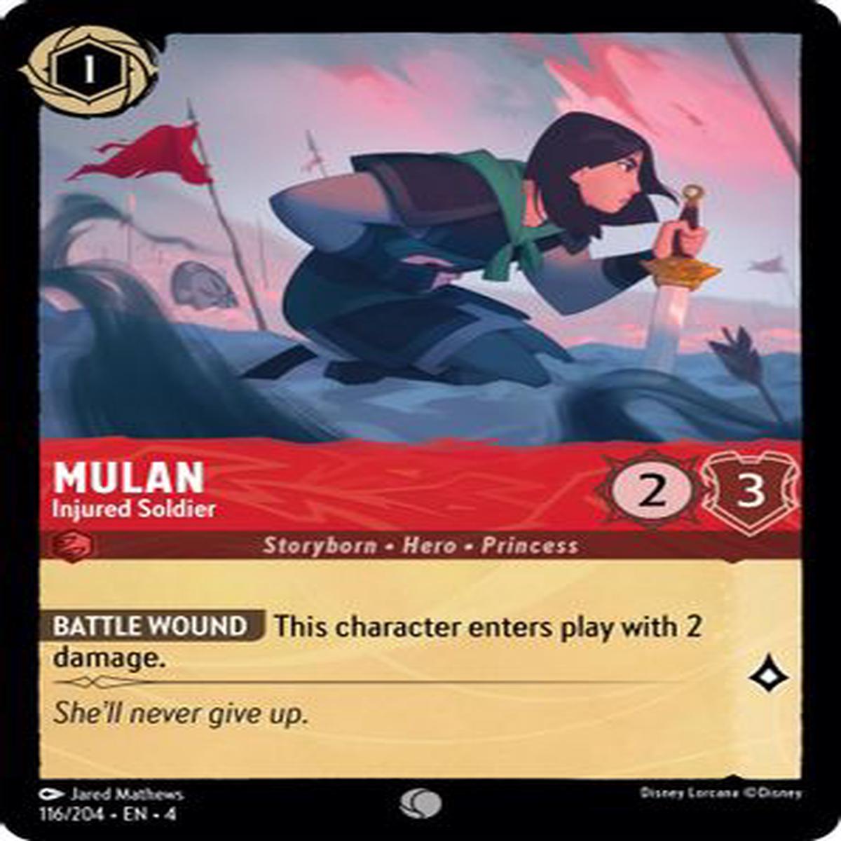 Mulan - Injured Soldier 116/204 - Common