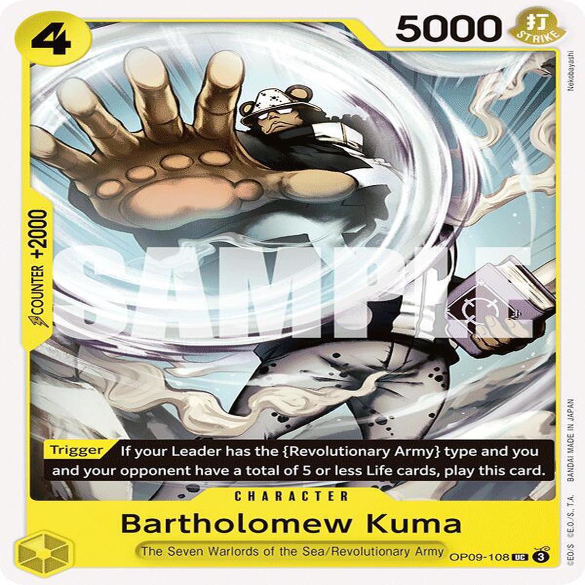 Bartholomew Kuma - OP09-108 - Uncommon