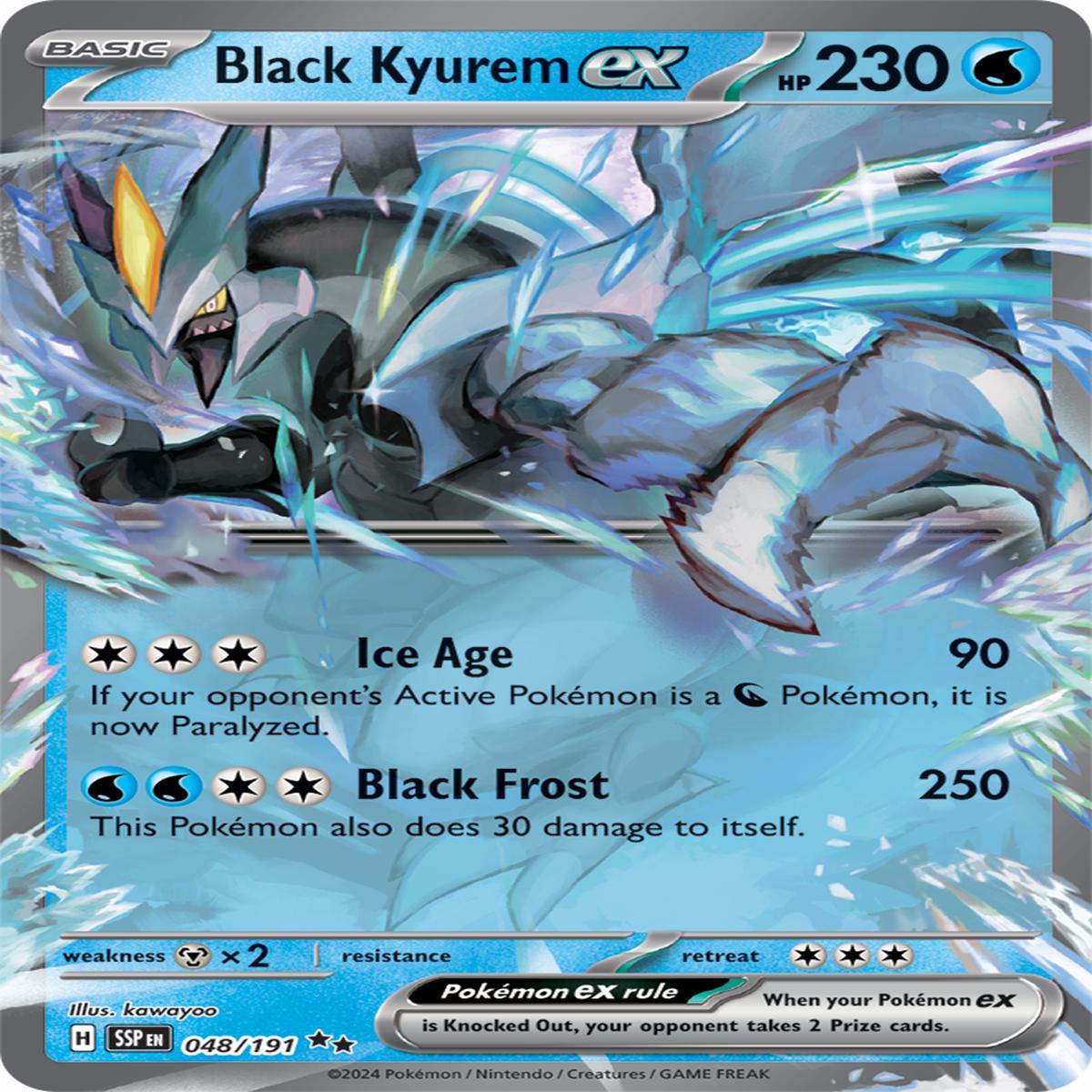 Black Kyurem ex 048/191 - Double Rare (ESPAOL)