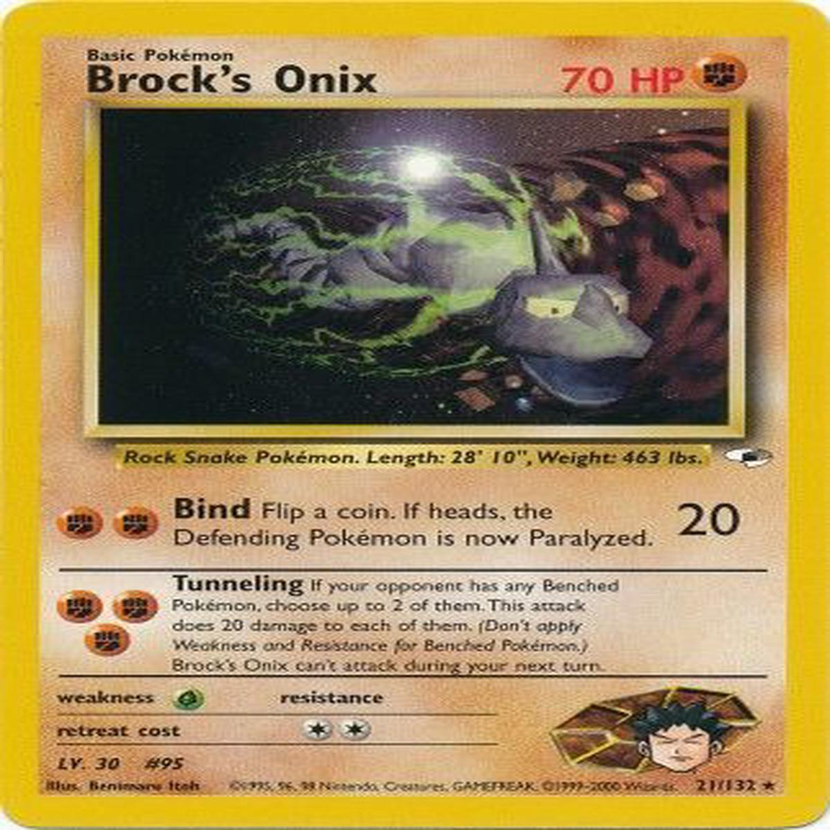 Brock's Onix 21/132 - NEAR MINT
