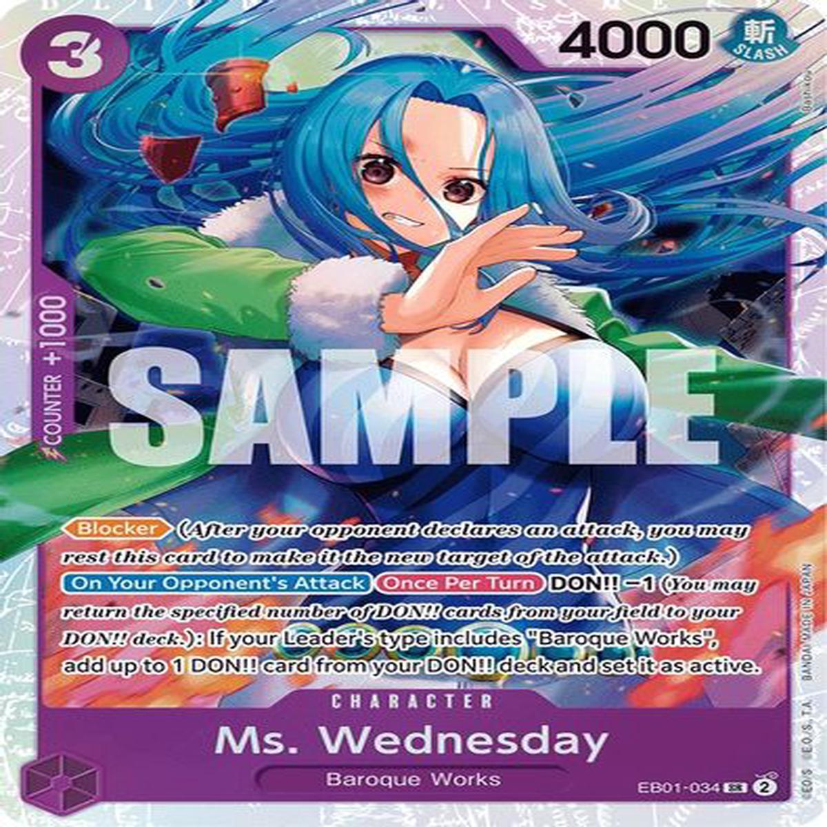 Ms. Wednesday EB01-034 - Super Rare
