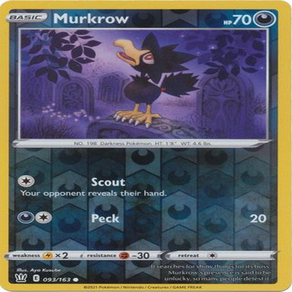 Murkrow 093/163 Reverse Holo