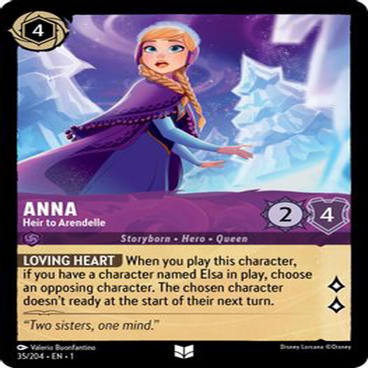 Anna - Heir to Arendelle - Uncommon - 35/204