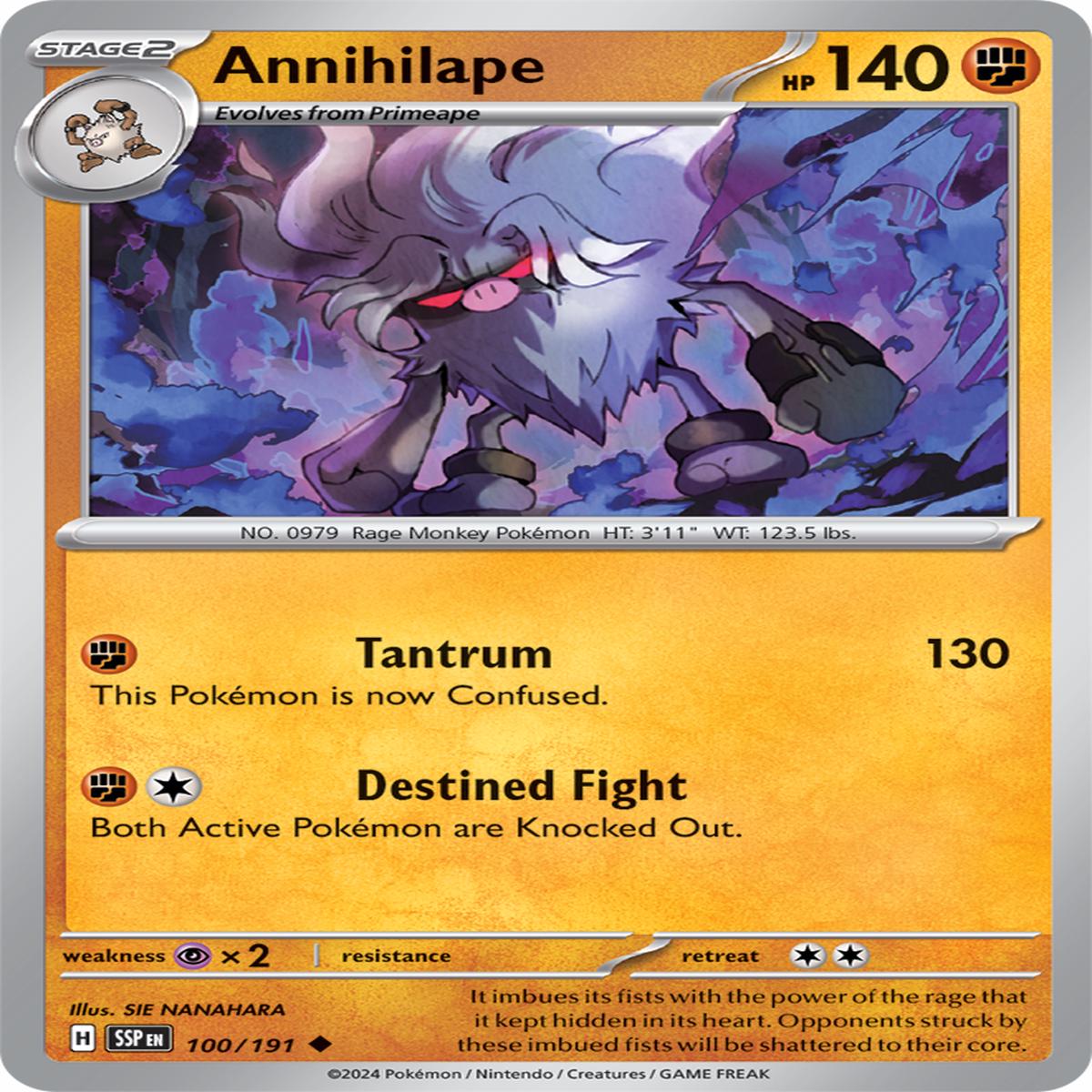 Annihilape 100/191 - Uncommon - Reverse Holo
