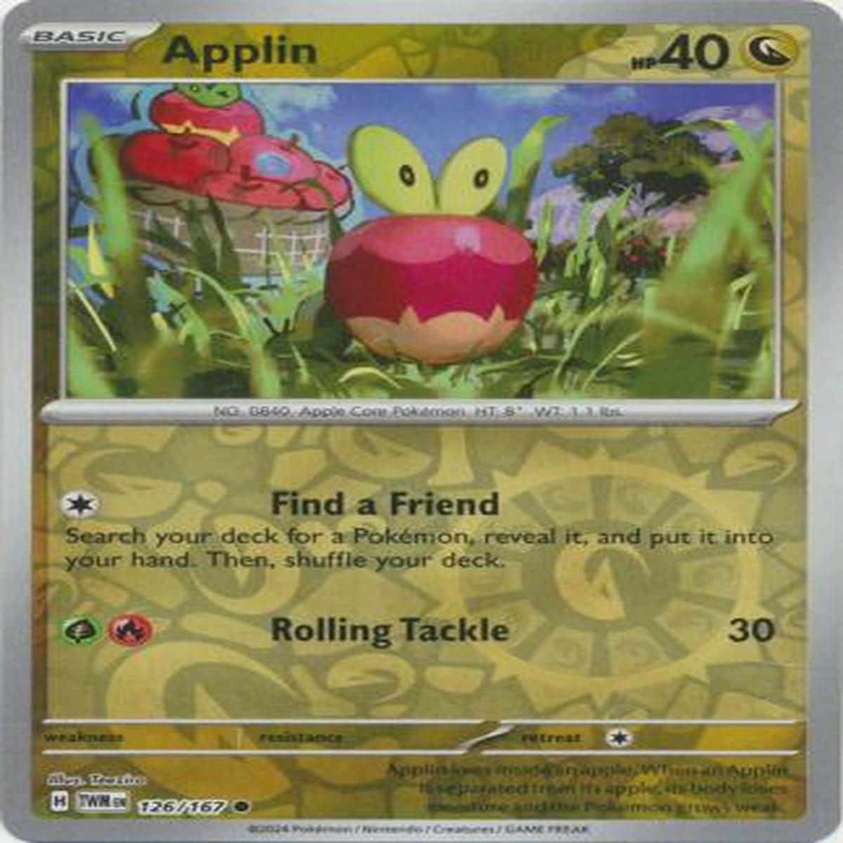 Applin 126/167 - Common - Reverse Holo