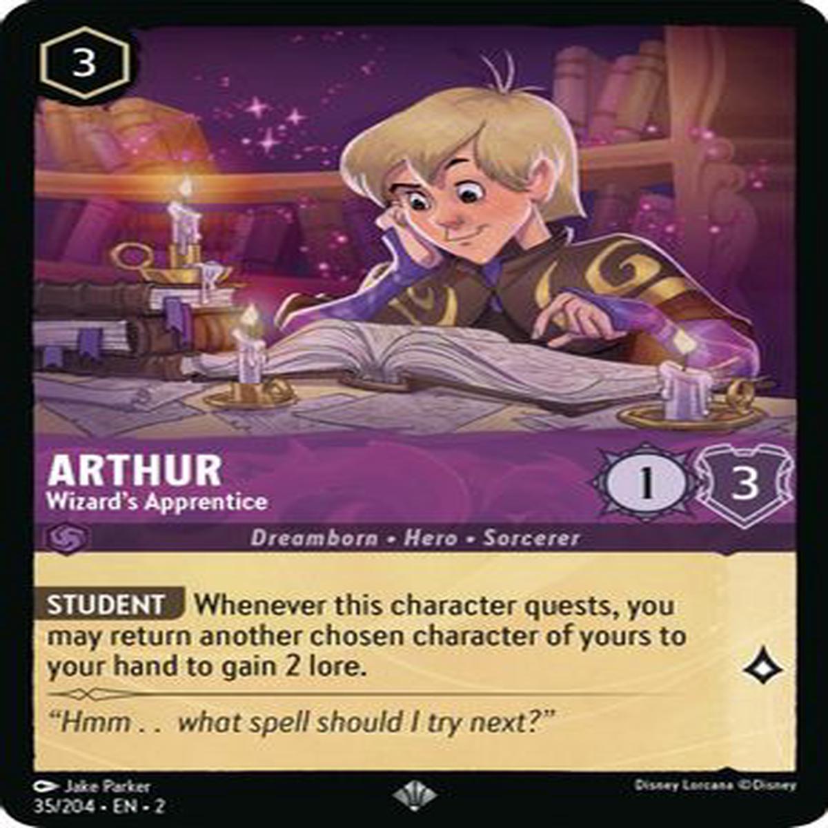 Arthur - Wizard's Apprentice 35/204 - Super Rare