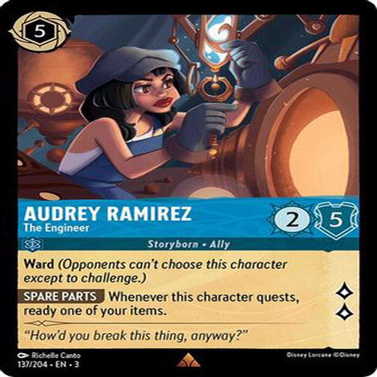 Audrey Ramirez - The Engineer 137/204 - Rare - Cold Foil