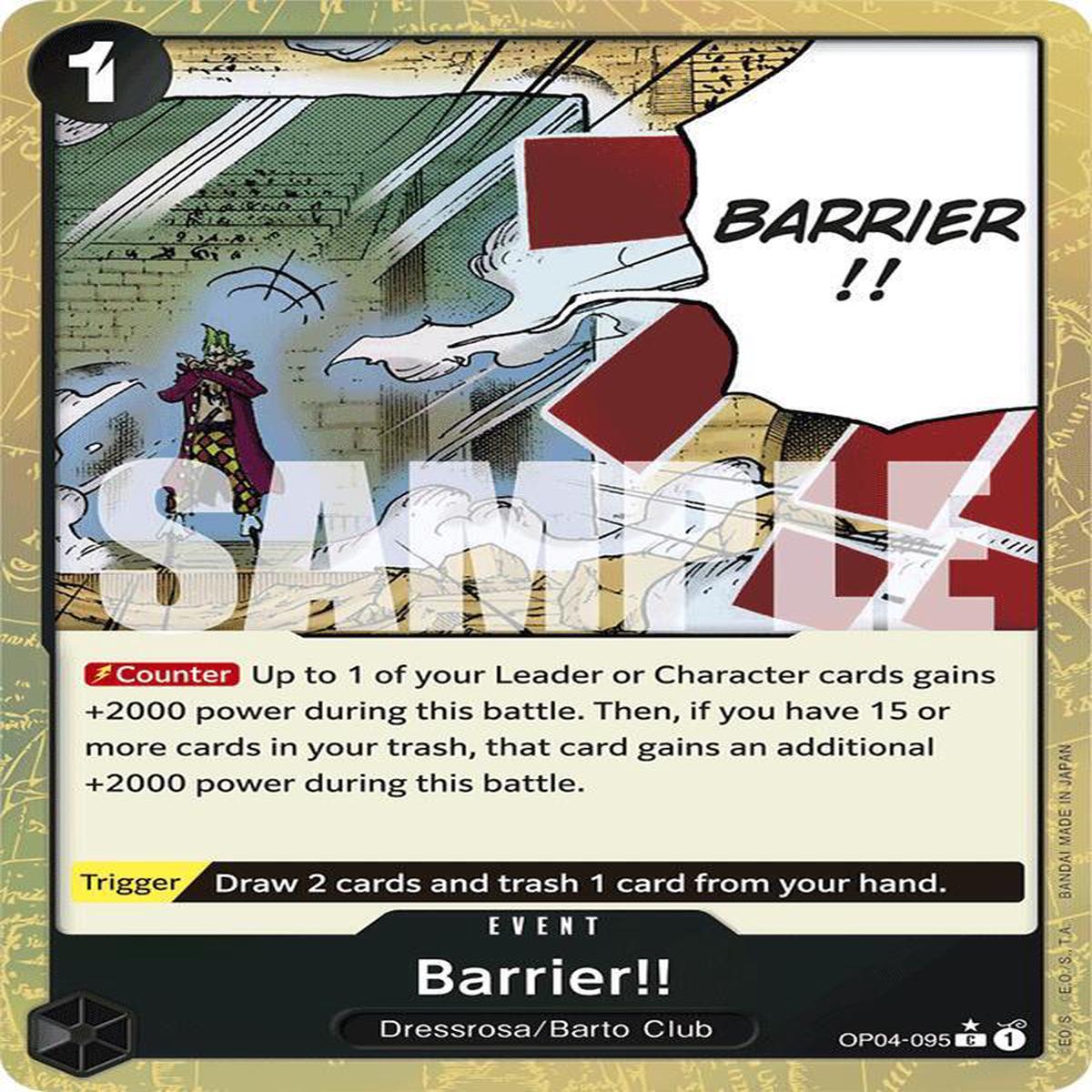 Barrier!! - OP04-095 - Textured Foil - Common