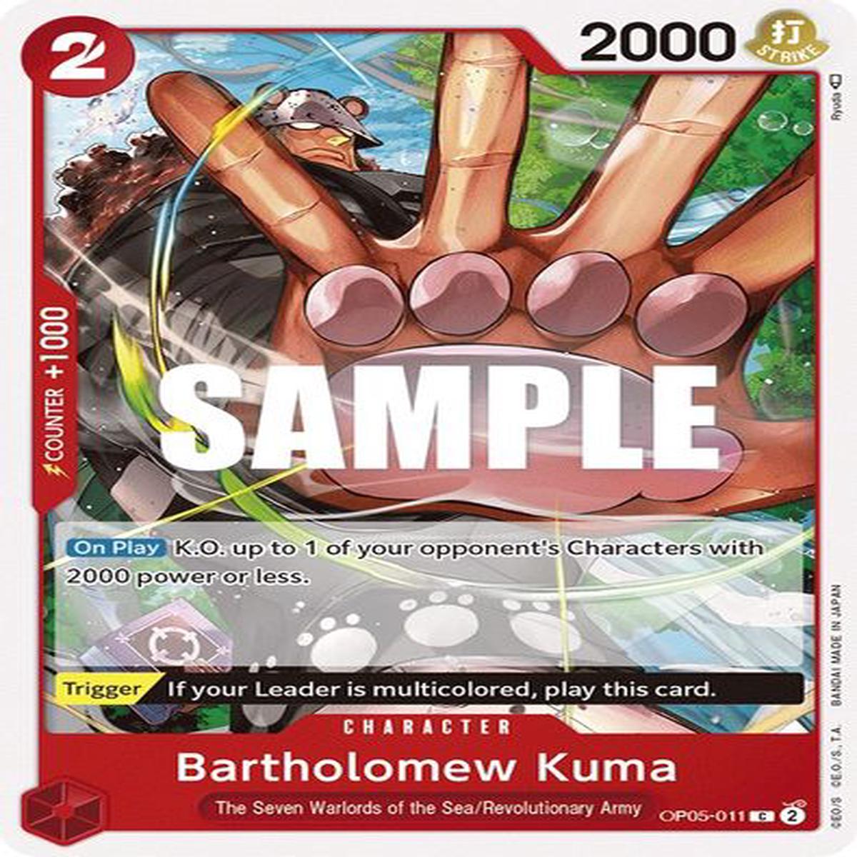 Bartholomew Kuma OP05-011 - Common