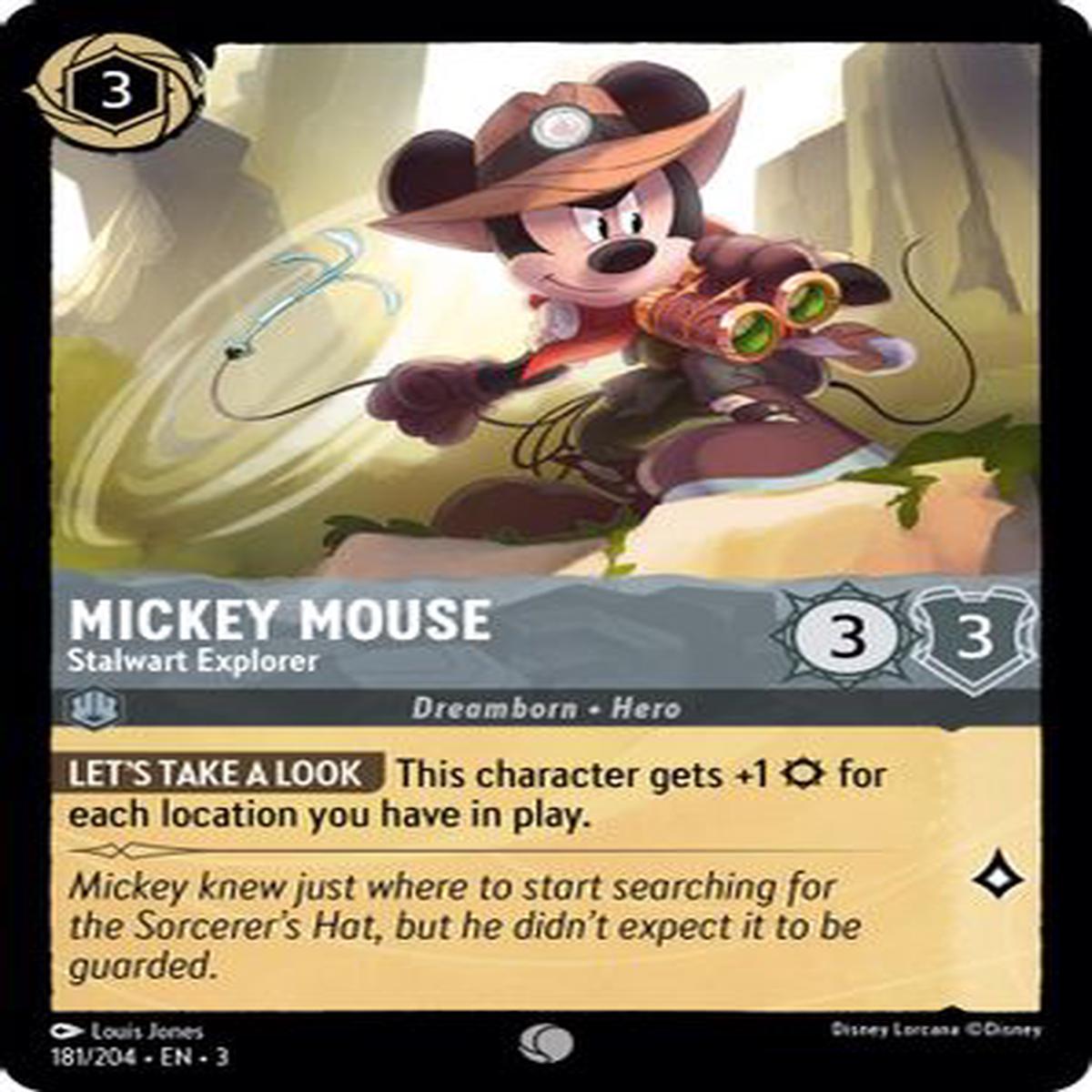 Mickey Mouse - Stalwart Explorer 181/204 - Common