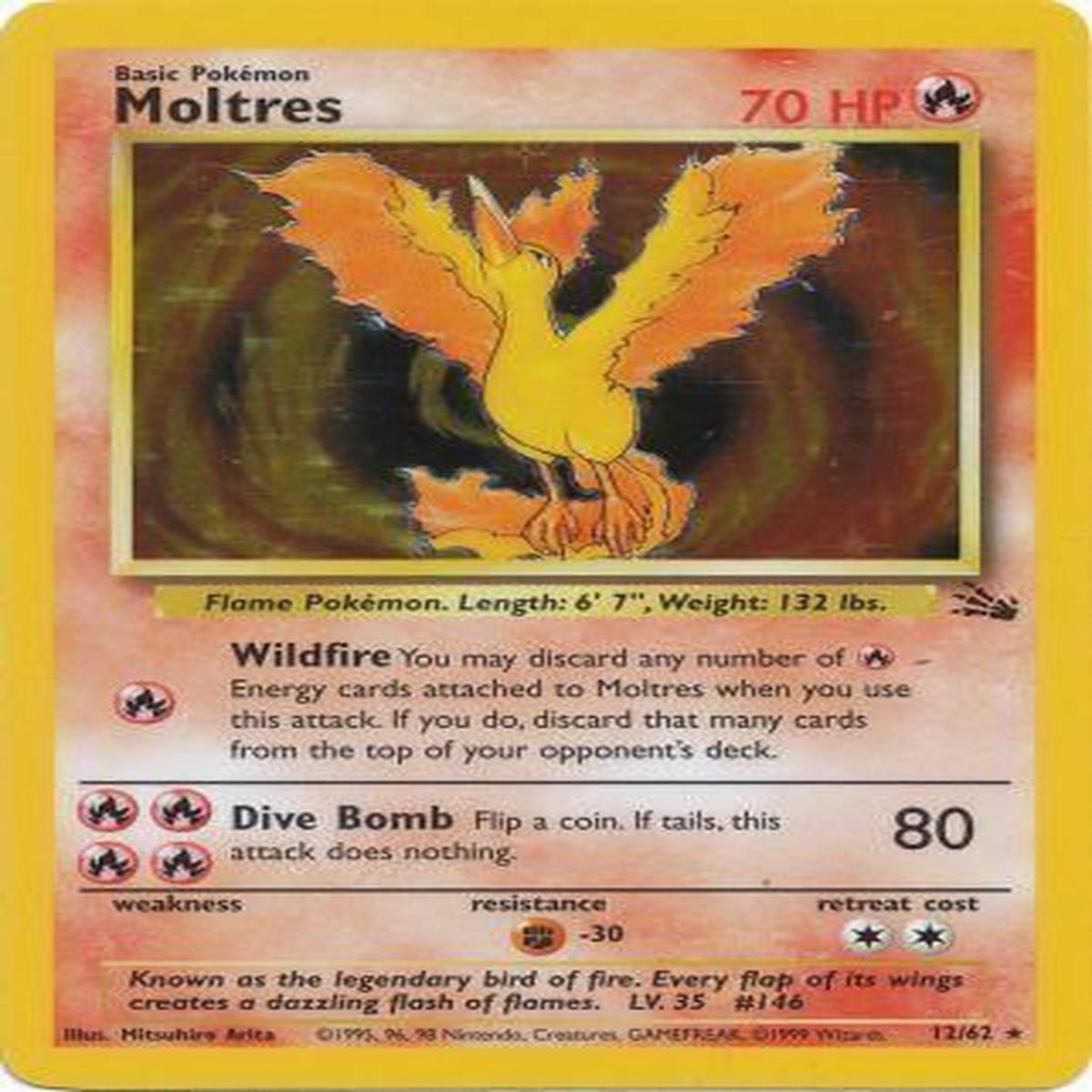Moltres 12/62 - Holo - Played