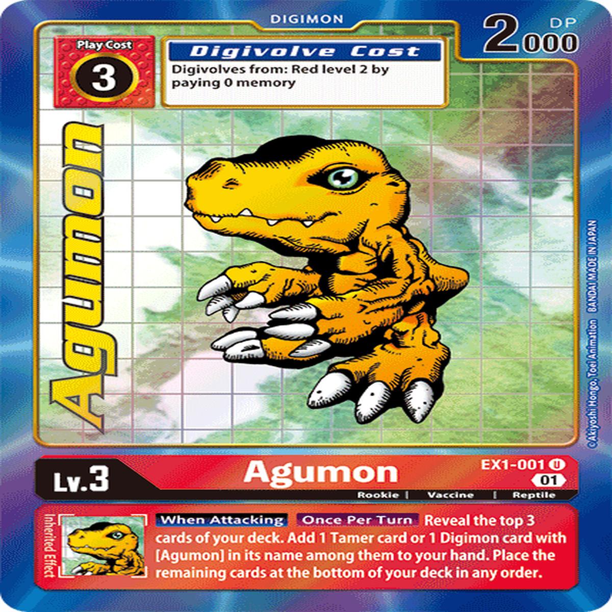 Agumon EX1-001 Arte Alterno