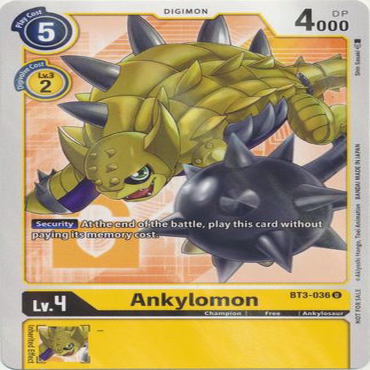Ankylomon BT3-036 Box Topper